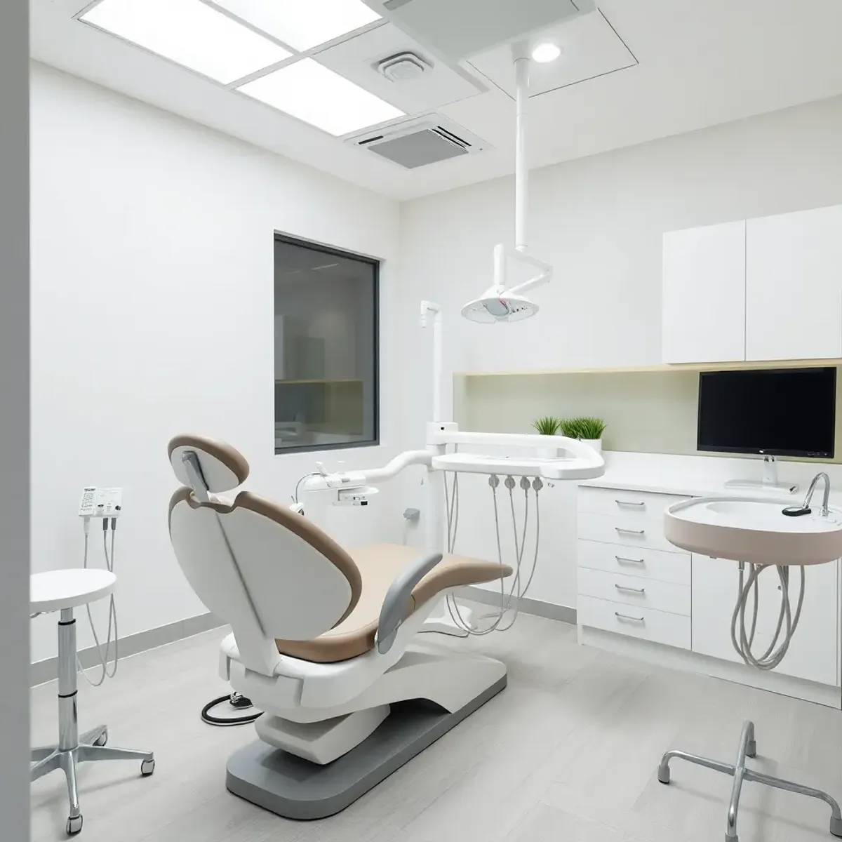 Dental clinic office interior with modern equipment